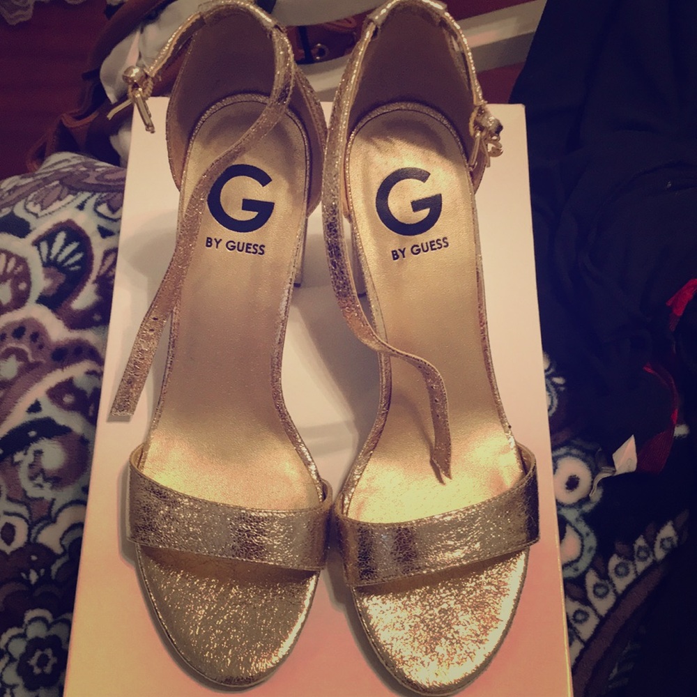 Guess Gold Heels